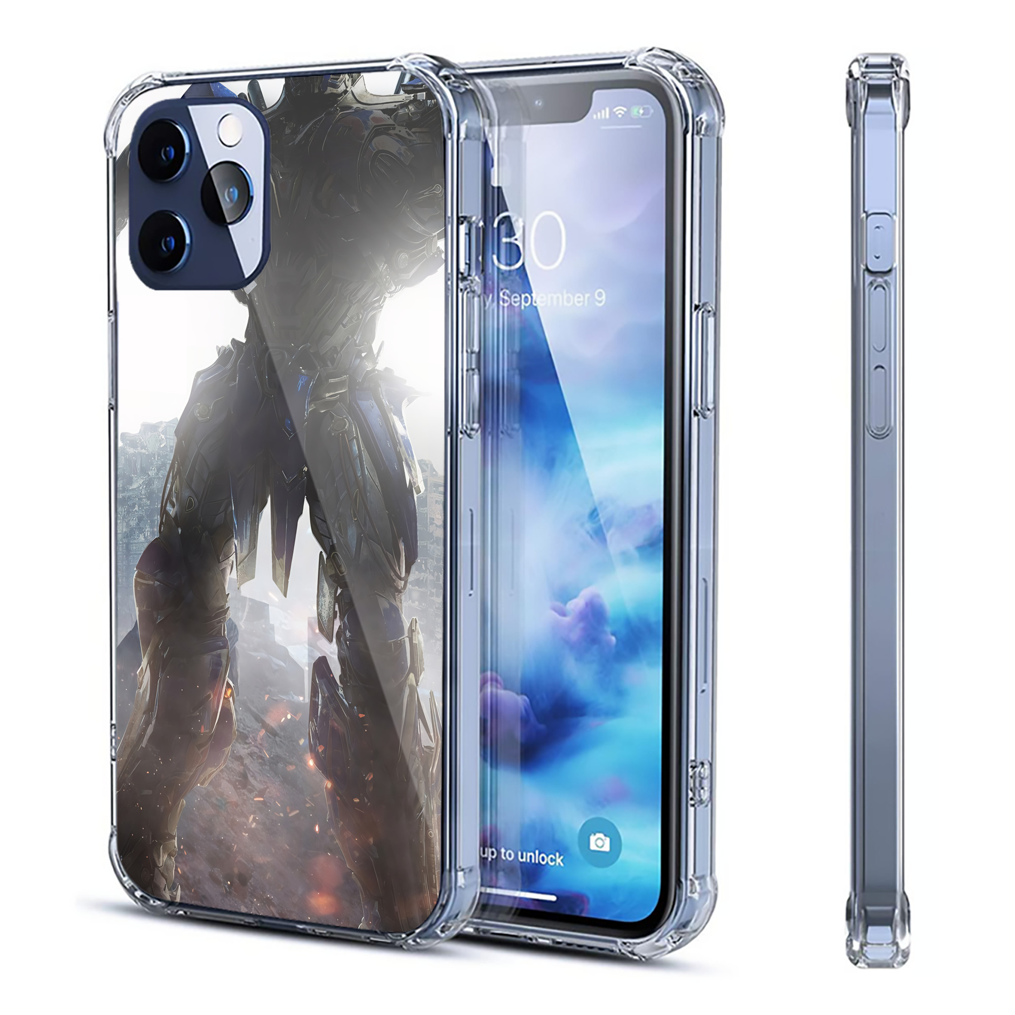 （画像用） Transformers トランスフォーマー 【iPhone 12シリーズ対応】透明スマホケース（クリアソフトケース）